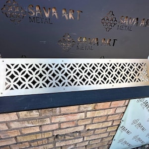 UNLIMITED CUSTOMISATION - Bespoke Flat Ventilation Grilles - Custom Design and Specific Sizing - 1mm thick / 18 gauge steel Air Grilles