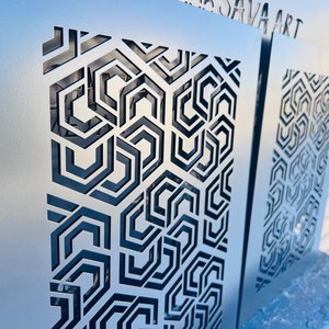 Unique Metal Framed Air Passage Panels -Custom Metal Framed HVAC Diffusers - Bespoke Metal Framed Air Ventilation Panels