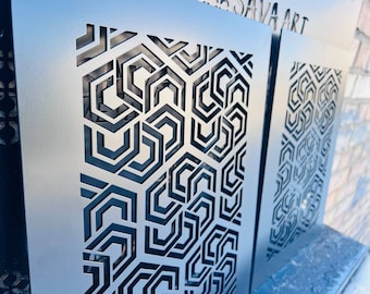 Unique Metal Framed Air Passage Panels -Custom Metal Framed HVAC Diffusers - Bespoke Metal Framed Air Ventilation Panels