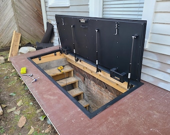 Handcrafted Steel Floor Hatches - Made-to-Order Steel Floor Access Door - Custom Fit for Any Application | Max Width/Length - 65 x 140 in.