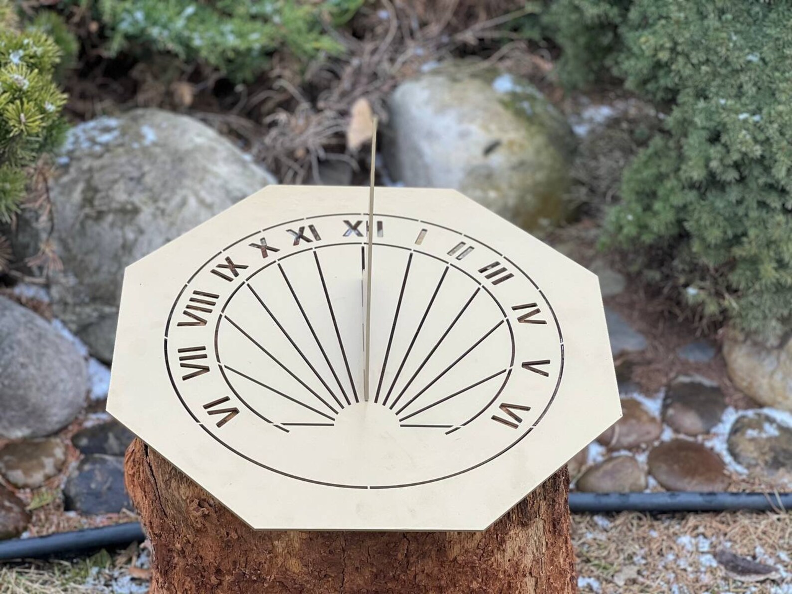 Custom Engraved Metal Sundial | Personalised Anniversary Gift | Steel ...