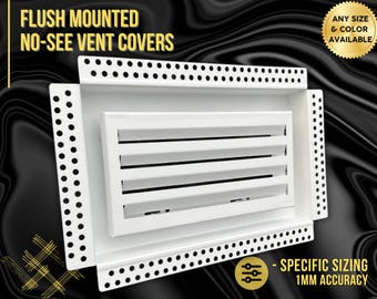 Frameless Drywall return grilles, Bathroom / Ceiling / Walls Air grilles, custom wall vent covers