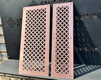 ANY SIZE and DESIGN Solid Copper Vent Covers \ Grilles \ Screens \ Grates | 100% Design and Size Customisation