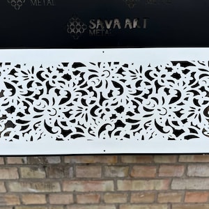 Personalized Metal Framed Air Passage Grates - Rear Mounting - Bespoke Metal Framed Air Ventilation Panels