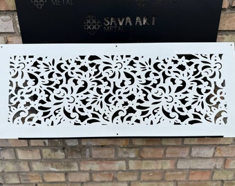 Personalized Metal Framed Air Passage Grates - Rear Mounting - Bespoke Metal Framed Air Ventilation Panels