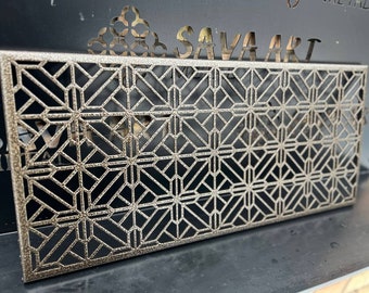 Bespoke Metal Framed Air Ventilation Panels - Custom Metal Framed HVAC Registers - Handcrafted Metal Framed Air Diffusers
