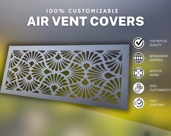 Tailored Metal Framed Air Diffusers - Unique Metal Framed HVAC Grilles with Rear Mounting - Custom Metal Framed Air Vent Grilles