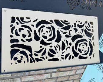 Unique Metal Framed Air Vent Covers - Handcrafted Metal Air Diffusers with Rear Flange - Custom Metal Framed HVAC Registers