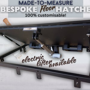 Tailored Floor Hatch with Electric lifting system - Made-by-Measure Steel Floor Access Door with Remote controlled opener