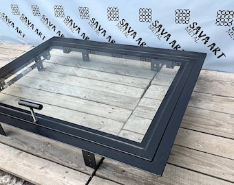 Unique Glass Floor Access Panel - Tailored Design for Your Space - Custom Glass Floor Hatch - Precision-Made for Refined Interiors