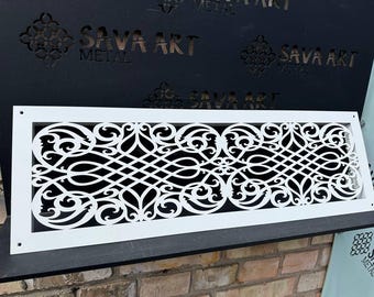 Customizable Metal Ventilation Grilles with Rear Flange - Personalize Your Interior - Any Size, Color and Pattern available