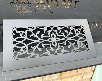 Custom Metal Air Passage Grates - Made-to-Order Metal Air Flow Diffusers - Personalized Flat HVAC Grilles