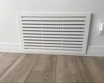 Unique Air Vent Covers - Personalized Metal Air Diffusers with Reaf Flange - Made-to-Order Metal Rear Mounting HVAC Diffusers