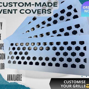 Bespoke Metal Framed HVAC Registers with Rear Flange - Tailored Metal Framed HVAC Grates - Customizable Air Vent Covers