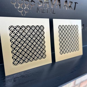 Handcrafted Metal Framed Air Flow Screens - Handcrafted Metal Framed Air Diffusers - Unique Metal Framed Air Vent Screens