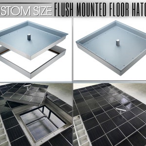 ANY SIZE & SHAPE Flush mounted floor handy hatches | Floor Access panels | Service hatches | Custom Trapdoors
