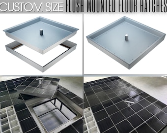 ANY SIZE & SHAPE Flush mounted floor handy hatches | Floor Access panels | Service hatches | Custom Trapdoors