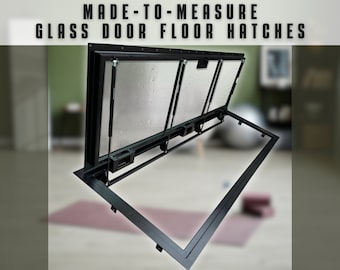 21 x 68 in. Glass Door Floor Hatch - Crafted to Fit Your Specific Requirements - Customized Access Panel with Precision - 1mm accuracy