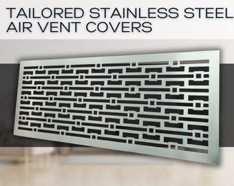 Individual Size & Design Stainless steel Ventilation Covers, Air Registers, Bespoke Vents, Registers, HVAC Air Grates