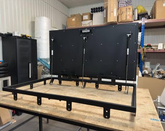 Customized Steel Floor Hatch with Lifting Hinges - Bespoke Solution for Stylish Interiors - Unique Steel Floor Access Door