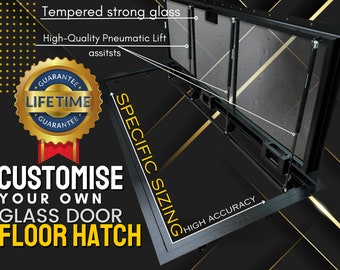 Made-to-Order Glass Floor Door - Unique Glass Floor Access Panel - Custom Glass Floor Panel