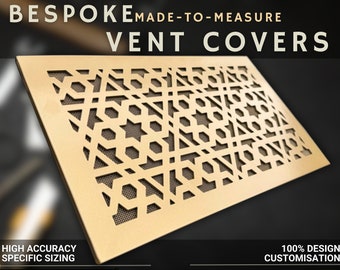 Custom Metal Flat Vent Covers 20 gauge Steel - Create Your Perfect Look - Any Size and Design available