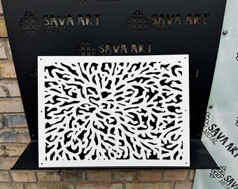 Artisan Metal Framed Air Flow Panels - Tailored Metal Rear Flange HVAC Grates - Unique Metal Rear Mounting Air Vent Screens