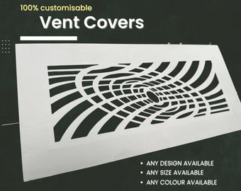 Made-to-Order Metal Air Flow Diffusers - Custom Metal Air Passage Grates - Handcrafted Flat Metal HVAC Registers
