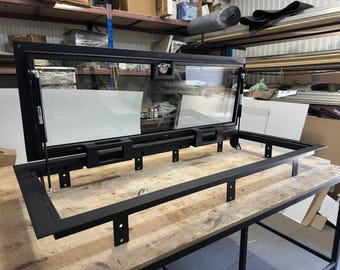 Made-to-order bespoke Glass Floor Door  - Unique Glass Cellar Access Panel Unit - Custom Glass Floor Hatch