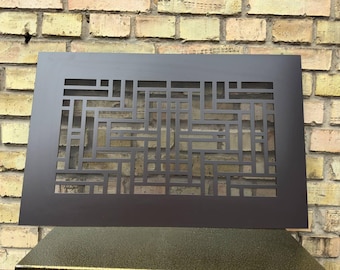 Handcrafted Metal Framed Air Flow Grilles - Custom Metal Framed HVAC Registers - Artisan Metal Framed Air Vent Panels