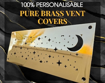 Fully customized PURE BRASS Air Grilles, Custom Vent Covers, Air Registersl, Air diffusers, Ventilation Grilles