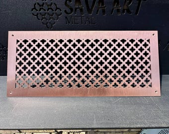 ANY SIZE and DESIGN Solid Copper Vent Covers \ Grilles \ Screens \ Grates | 100% Design and Size Customisation