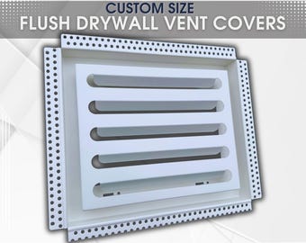 Frameless Drywall return grilles, Bathroom / Ceiling / Walls Air grilles, custom wall vent covers