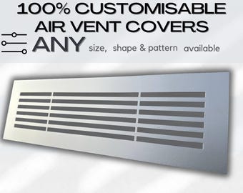Bespoke Metal HVAC Diffusers - Rear Mounting Handcrafted Metal Air Diffusers - Unique Metal Framed Air Passage Panels