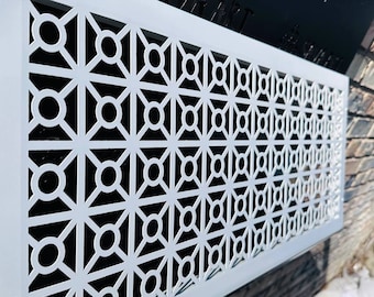 Custom Metal Air Vent Grates - Handcrafted Flat Metal Air Flow Grilles - Artisan Metal Air Passage Panels