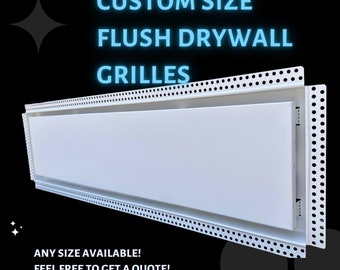 Frameless Drywall return grilles, Bathroom / Ceiling / Walls Air grilles, custom wall vent covers