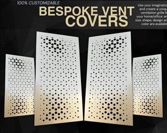 Handcrafted Flat Metal Air Vent Panels - Custom Metal Air Diffusers - Tailored Metal Air Flow Panels