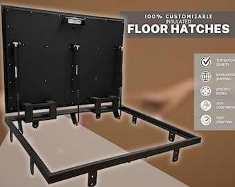 Tailored Steel Floor Access Door - Custom-Made to Enhance Your Space - Tailored Steel Floor Hatch - ANY SIZE & COLOR Available