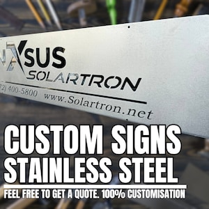 Custom Stainless Steel House Sign, Business sign/plaque, 100% Customisation