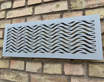 Bespoke Custom Size and Style Metal Air Vent Grille - Design Your Pattern, Steel Frame
