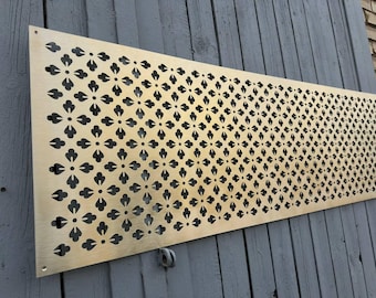 Custom Brass Air Grille, Decorative Vent Cover, Air Register