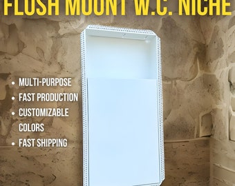 Flush Mount W.C. Niche, Wall-mounted Water Closet Kit, Hidden W.C. niche