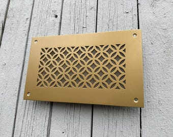 Tailored Air Vent Covers with Back Frame and Mesh - Handcrafted Air Vent Covers - Personalized Design and Size