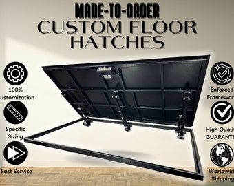 Customized Steel Floor Hatch - Bespoke Solution for Stylish Interiors - Unique Steel Floor Access Door - Custom-Made to Enhance Your Space