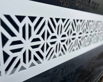 Rear Mounting Handcrafted Metal Framed Air Flow Screens - Bespoke Metal Framed Air Ventilation Panels - Custom Metal Framed HVAC Registers