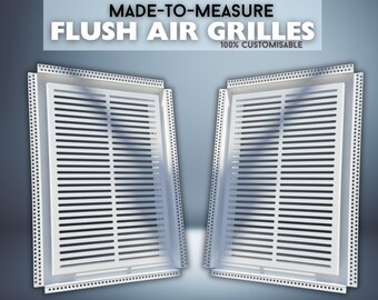 Flush Drywall Air grilles - Wall / Ceiling  Air grilles, 100% Customisable Size and Design