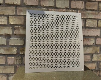 Made-to-Order Metal Air Flow Diffusers - Custom Metal Air Passage Grates - Artisan Crafted Home Details