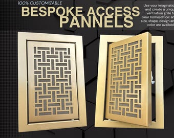 UNLIMITED CUSTOMISATION | Decorative metal access panels | Totally customizable | Any pattern, shape & size available