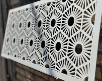 Personalized Metal Framed Air Passage Grates - Bespoke Home Accents - Bespoke Metal Framed Air Ventilation Panels