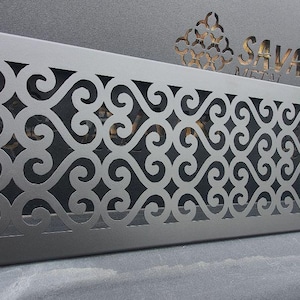 Rear Flange Tailored Air Vent Covers with Back Frame - Choose Your Style. 20 Gauge Steel / 1mm thick piece